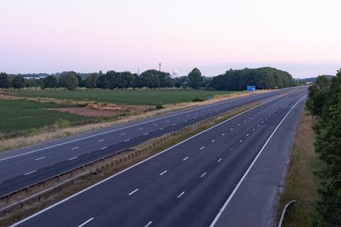 Empty motorway