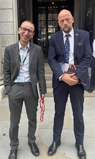 BoE agent Robert Elder with Richard Smith, RHA MD.