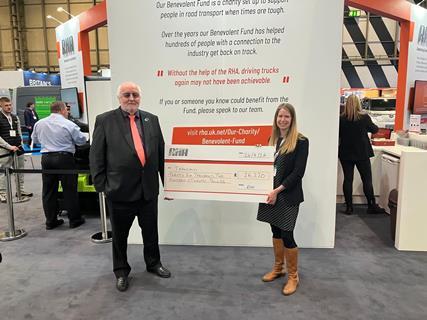 Bill Hockin with Caroline Barber at the CV Show