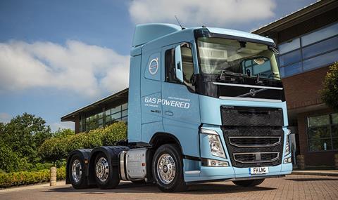 New Volvo FH LNG tractor