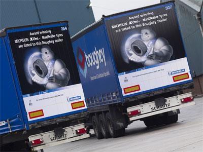 The world famous Michelin Man is hitching a ride on the back of 12 trailers in the Boughey Distribution fleet, to highlight the innovative X One MaxiTrailer tyres which have been fitted as original equipment on every one of the 160 new trailers which...