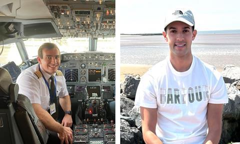 Pilots Matt Greenhalgh and Jamie Fernandes died in the motorway collision.