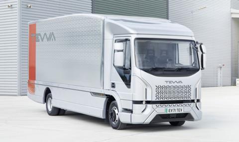1_The Tevva Truck_New British designed and manufactured zero tailpipe emission fully electric truck launch at Freight in the City Expo at Alexandra Palace 28 September