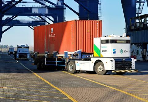 Once delivered, the port will operate a fleet of 68 autonomous trucks.