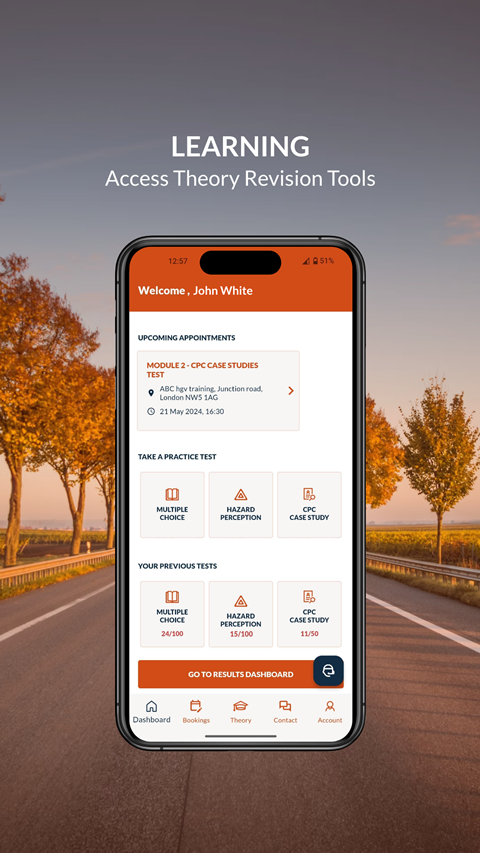 The new HGVC app enables trainees to track their training progress.