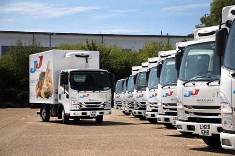 JJ Foodservice has taken delivery of 20 new 3.5-tonne Isuzu N35.125 Grafters.