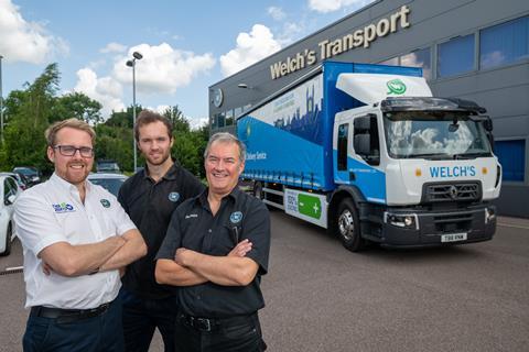 Welch's new electric lorry was delivered during the period