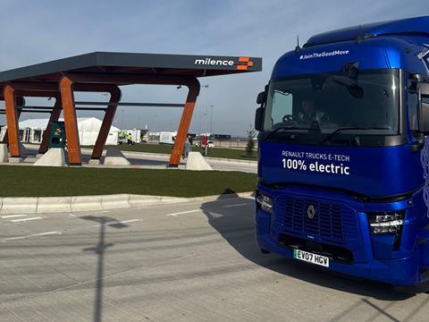 Dedicated HGV charging hubs
