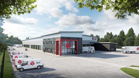 The planned new DPD Darlington distribution centre at Forrest Park.