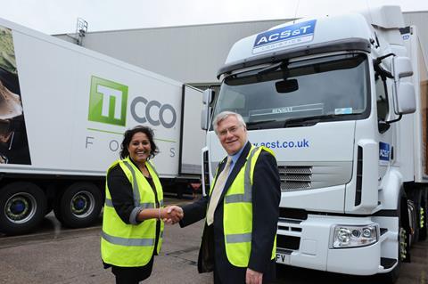 ACST MD Malcolm Johnstone with TICCO Foods Jay Sanghera