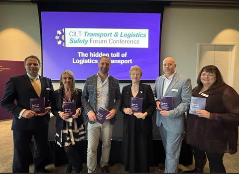 The transport and logistics safety forum committee (left to right): Gary Spicer, Karen Crispe, Glen Davies, Alison Moriarty, Karl Wilshaw and Lisa Spicer.