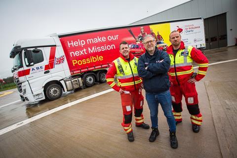 ABE LEDBURY LENDS SUPPORT TO MIDLANDS AIR AMBULANCE