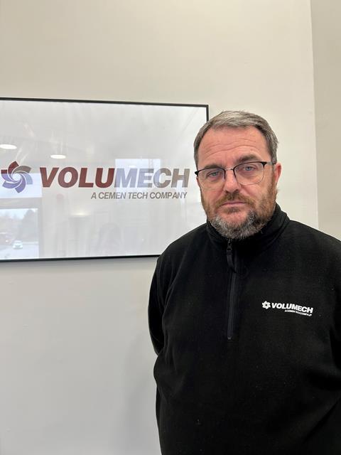 Volumech's new general manager Steve Cartwright