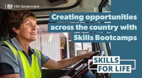 Skills Bootcamps in HGV driving