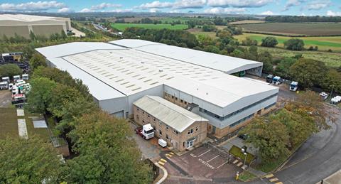 The former KNP Logistics premises near Kettering