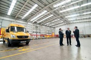 New DHL plant opening in Milton Park, Didcot, opened by Rt Hon Ed Vaizey  Photo: Andrew Walmsley 01/02/13