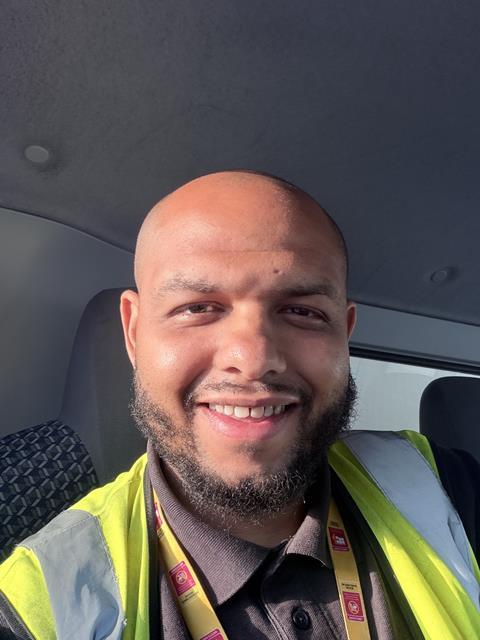 DHL Supply Chain driver Tieron Gordon.