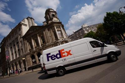 FedEx UK van