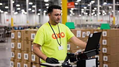 GXO warehouse worker