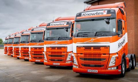 KNOWLES TRANSPORT STEPS UP A GEAR WITH BIGGEST EVER SINGLE VEHICLE ORDER