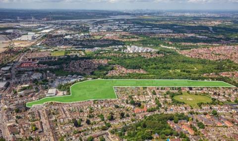 New scheme - Chancerygate and Northwood Investors intend to deliver a 430,000 sq ft urban logistics development in Grays (site outlined in green)