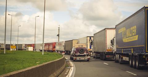Calais_line of trucks_shutterstock