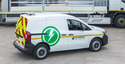 The consortium's Renault Kangoo E-Tech.