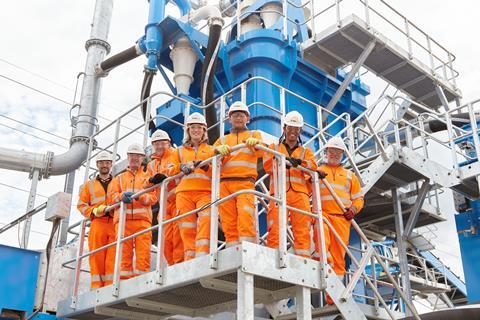 B&A Group's wash plant team.