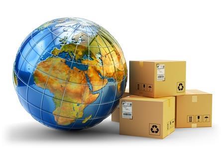 shutterstock globe parcels