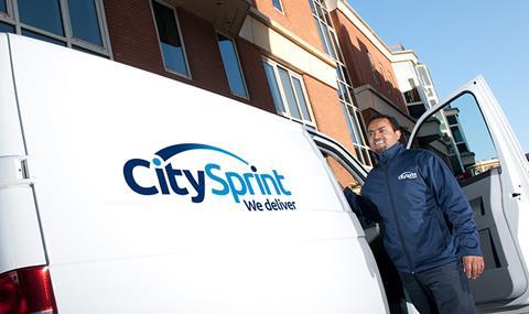 CitySprint courier and van