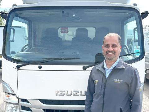 Sat Nijar, MD of Cross Street Garage, the new authorised repairer for Isuzu Truck UK in Swindon