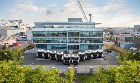 New Truck Fleet Outside The Staiths