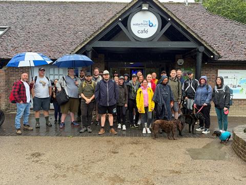 One of the walks included circumnavigating Bewl Water Reservoir in Kent.