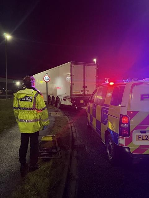 North Yorkshire police arrested the driver on Tuesday night.