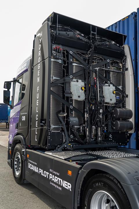 The announcement came as the Glasgow firm officially took ownership of three prototype FCEV vehicles at Scania’s service branch in Scotland – Eurocentral.