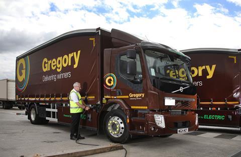 The Volvo FE Electric trucks join previously supplied Volvo FH gas-powered tractor units in  Gregory Group’s fleet.