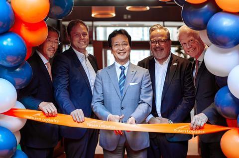 Yusen Logistics' official opening ceremony in Antwerp.
