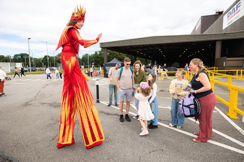 The fun day took place at the manufacturer's site in Leyland.