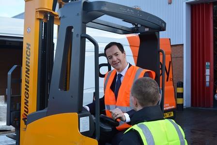 George Osborne at AYS Logistics