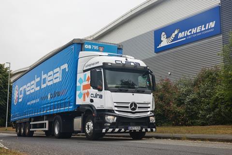 Michelin will unlock a 30% reduction in CO2 emissions across its Stoke-on-Trent-based logistics fleet this year