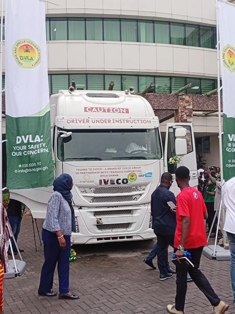 The Iveco Stralis entered service as a training vehicle at the DVLA in Accra, Ghana.