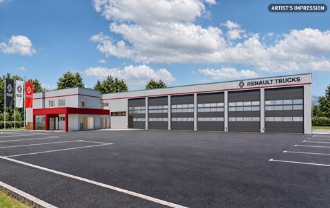 Artist's impression of the new Bellshill site.