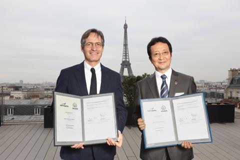 Yusen Logistics_left Stéphane Baudry,Walden Group and right Hiroki Harada, Yusen Logistics Group
