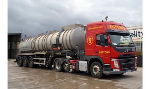 Suttons Tradebe truck and tanker