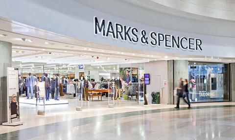 New M&S sign in Bluewater shopping centre