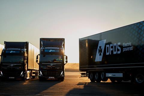 DFDS already runs the largest fleet of e-HGVs in Europe